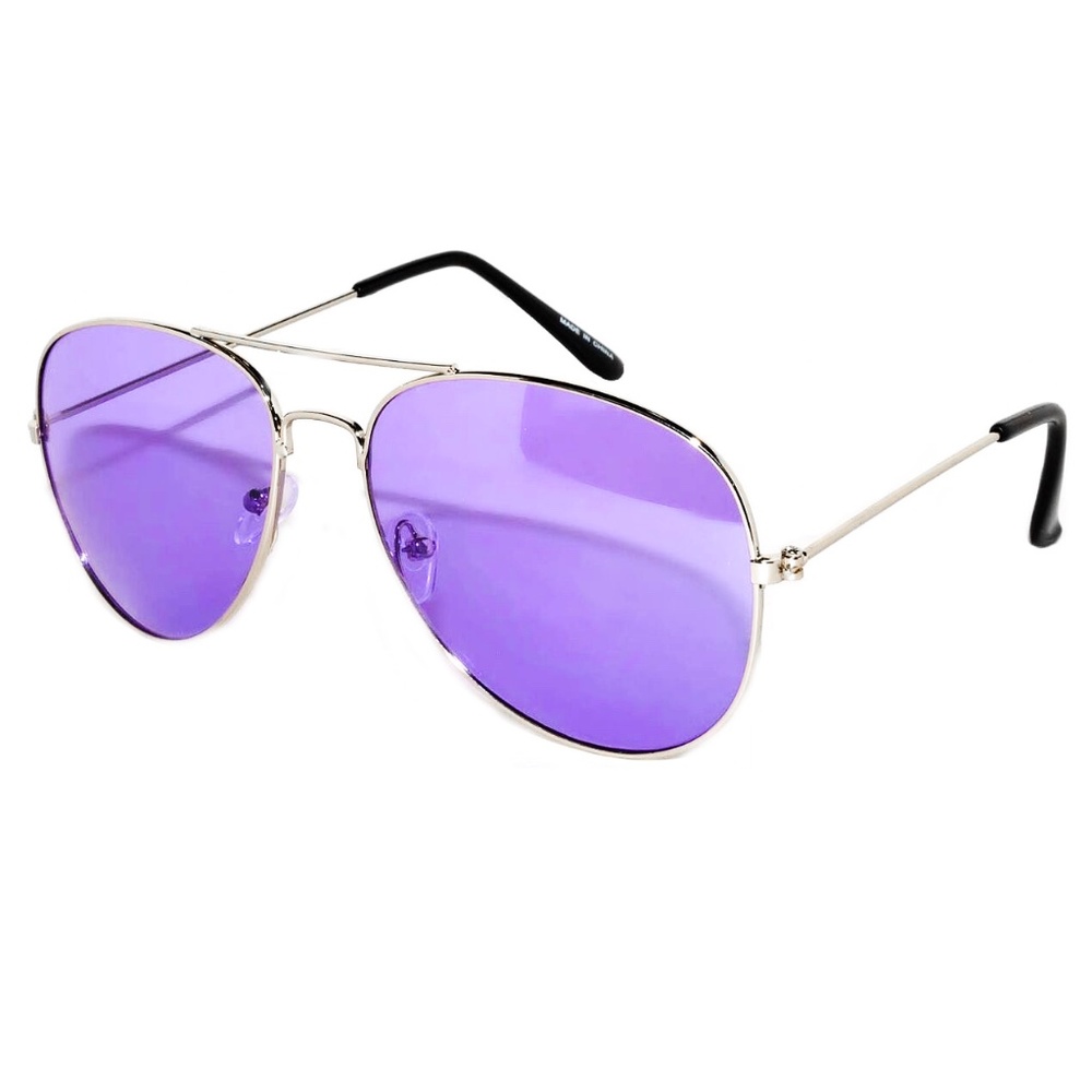 Classic Purple Lens Aviator Sunnies NWT